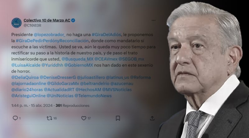 Madres buscadoras exigen a López Obrador escuchar a víctimas en lugar de ‘Gira del Adiós’