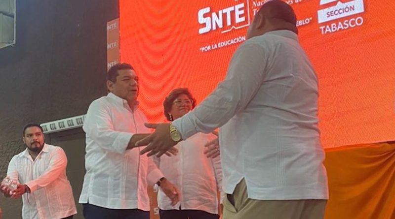 Polémica en Tabasco: SNTE Sección 29 convoca a reunión “informativa” con candidato de Morena, Javier May, y suspende clases