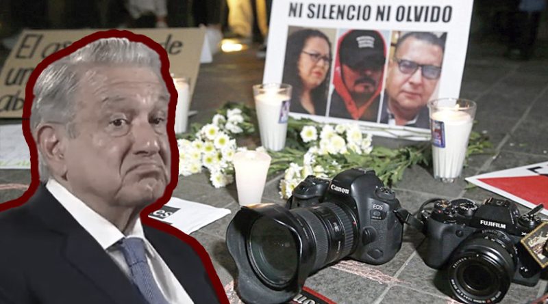 Reporteros Sin Fronteras alerta: López Obrador normaliza violencia contra medios y no prioriza protección a periodistas