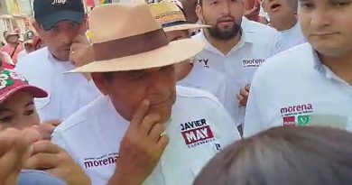 Javier May, candidato de Morena a gobernador de Tabasco, mal y de malas: cae en las encuestas y es correteado por morenistas disidentes en Nacajuca