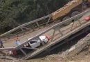 Obras del Bienestar: Colapso de puente en San Luis Potosí deja tres trabajadores heridos; se intensifican esfuerzos de rescate