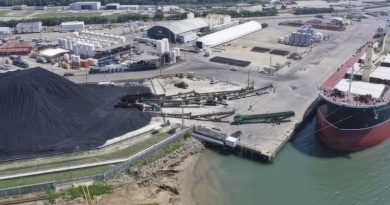 Montañas de coque sin control: en la Refinería Dos Bocas, Pemex rebasa su propia capacidad y expone al mar a contaminación